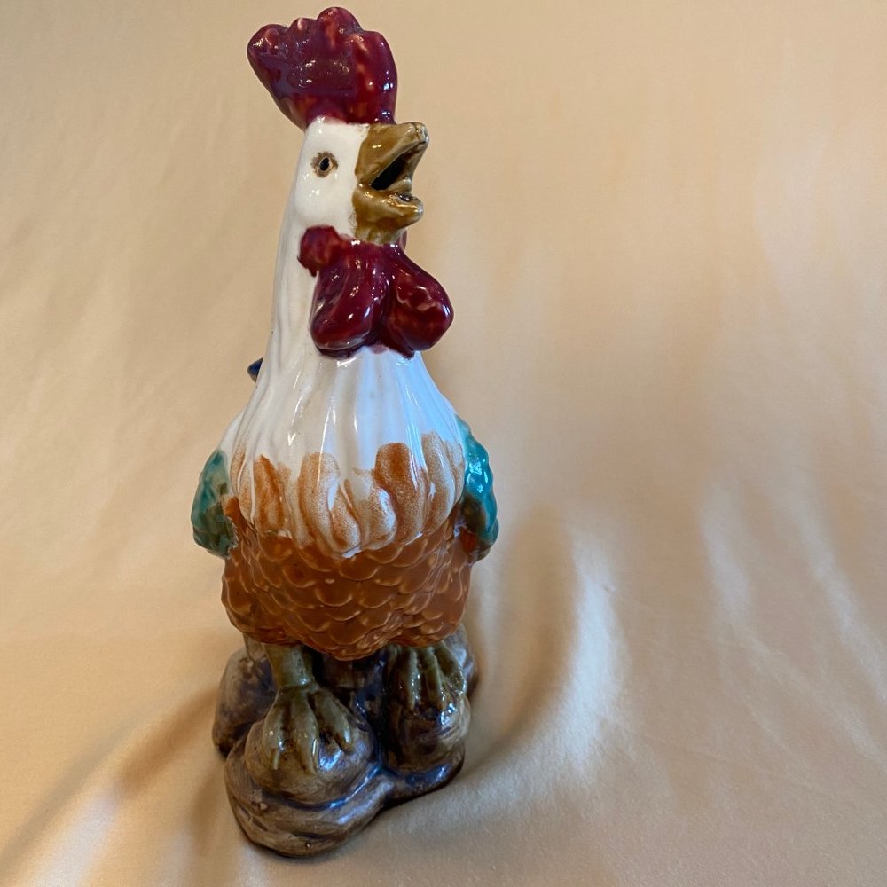 Ceramic Rooster Figurine - Picture 4 of 8